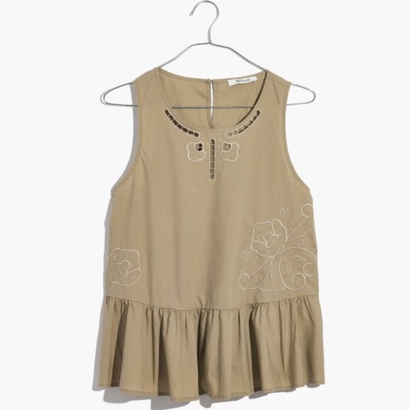 Madewell Embroidered Top - Picture 1 of 4